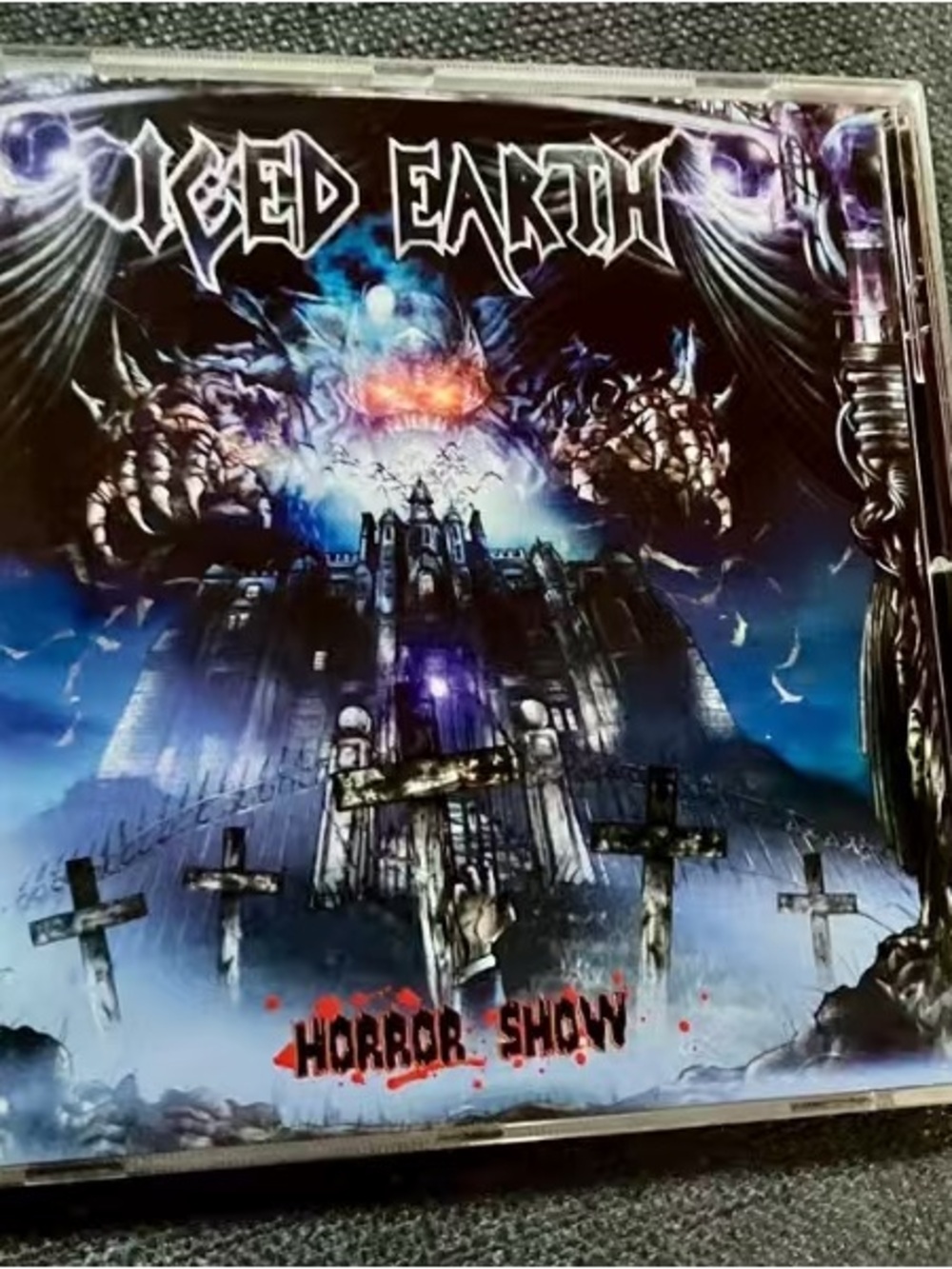 Iced Earth "Horror Show" CD - Blue & Black Album Art
